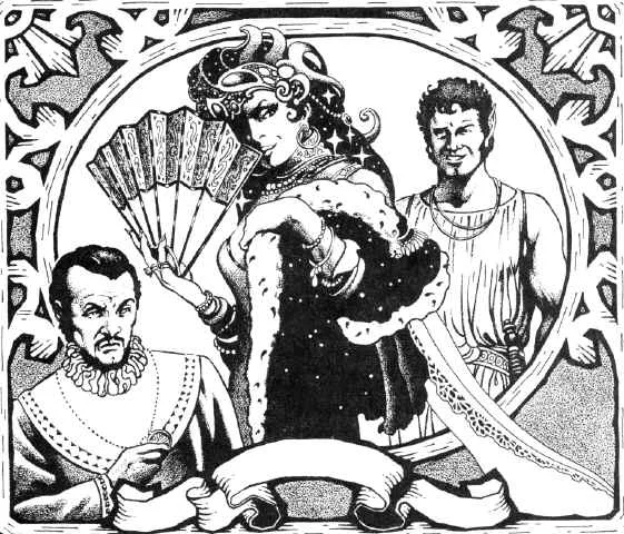 From Left to Right: Lord Osteric, Dona Marianita and Shalander