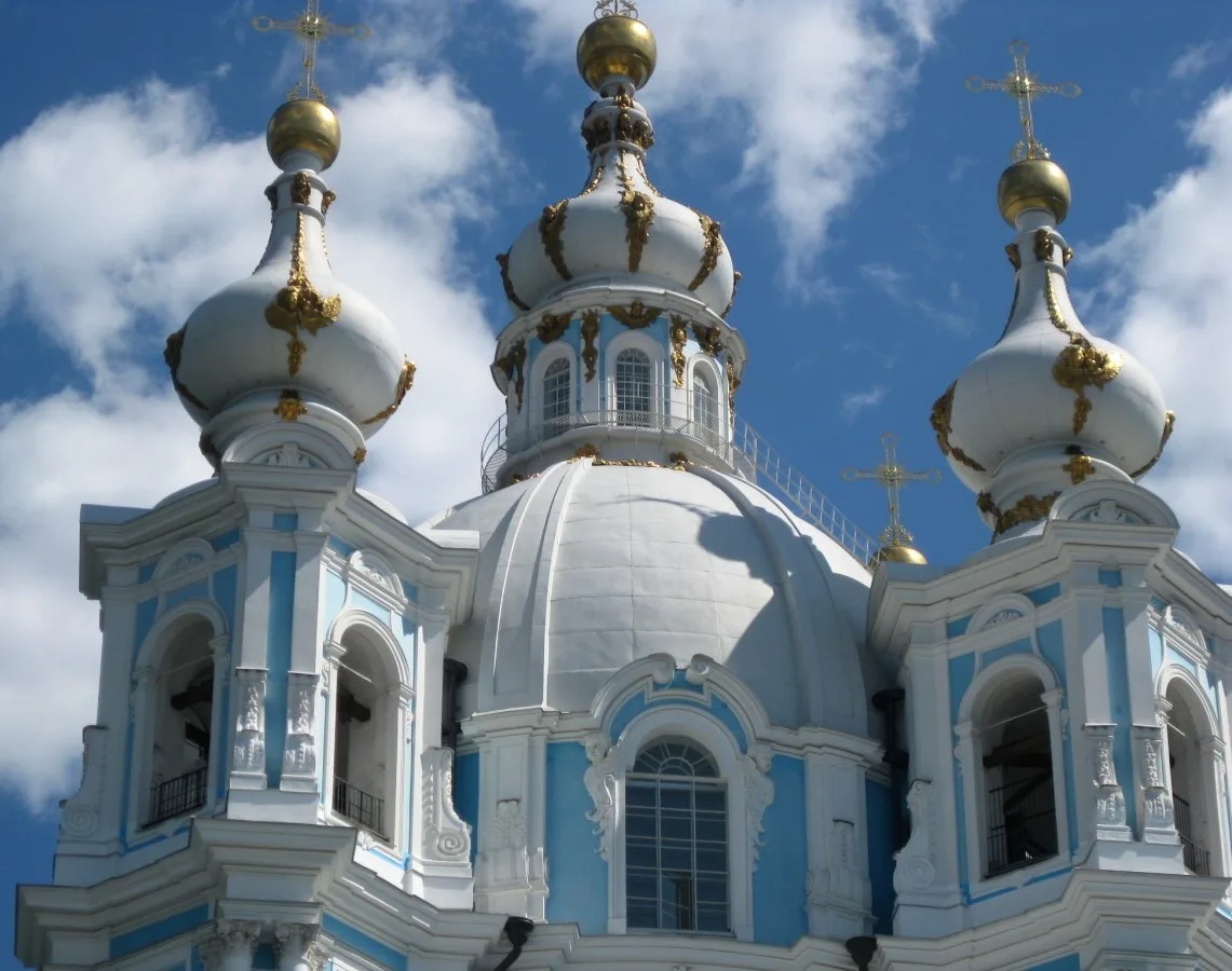 Towers of Smolny Cathedral, St. Petersburg, 1725